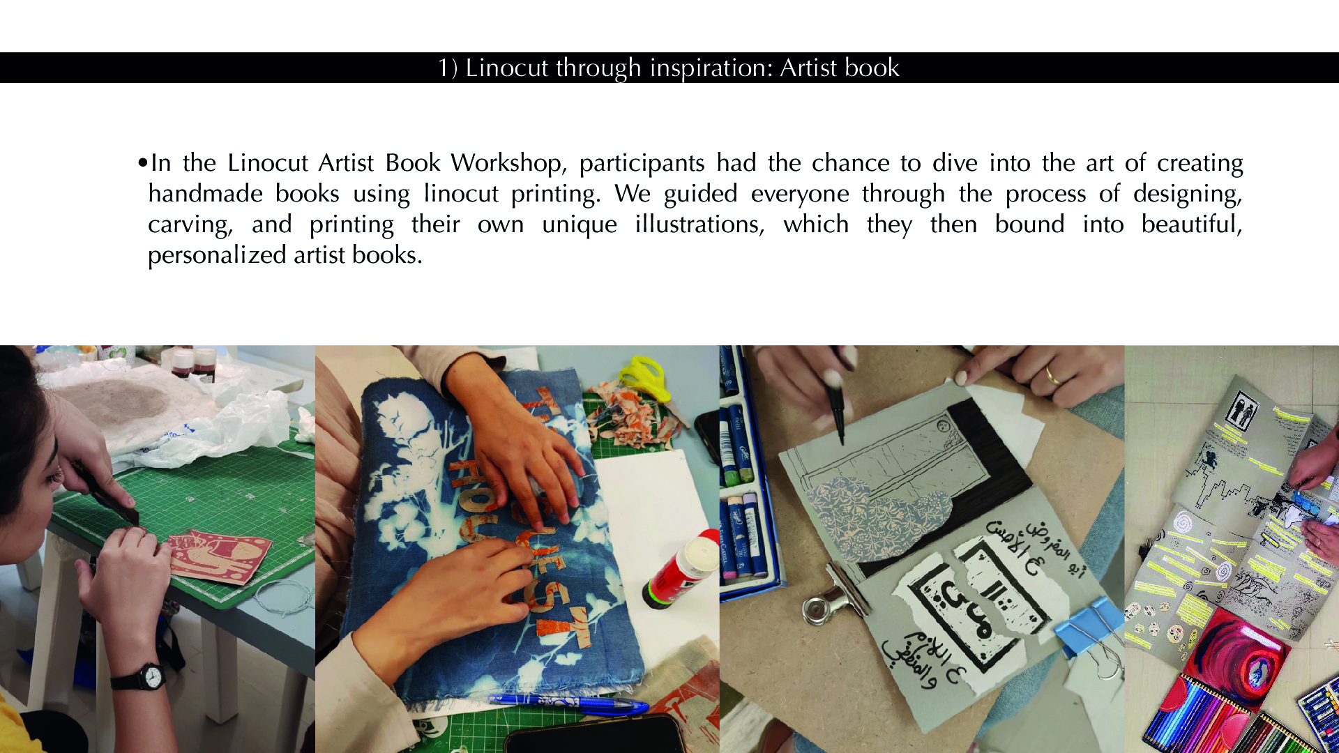 artist working on artistbook